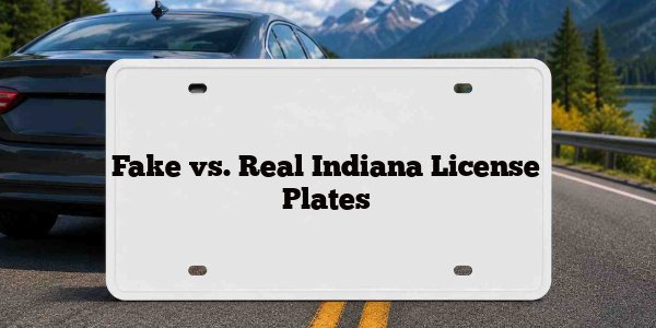 Fake vs. Real Indiana License Plates