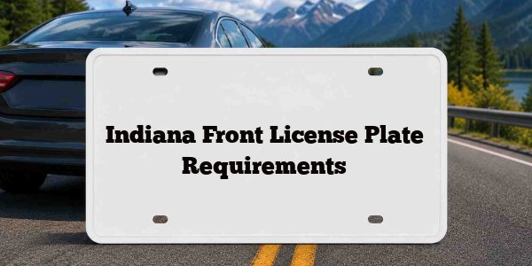 Indiana Front License Plate Requirements
