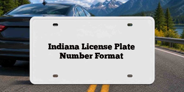 Indiana License Plate Number Format