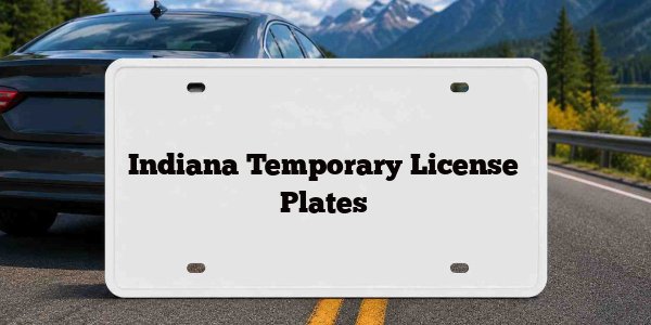 Indiana Temporary License Plates